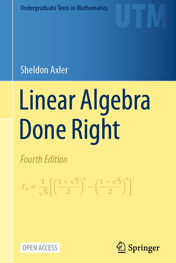 Linear Algebra Done Right — Axler