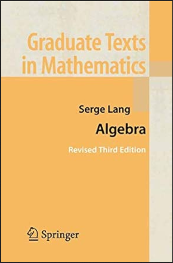 Algebra — Lang